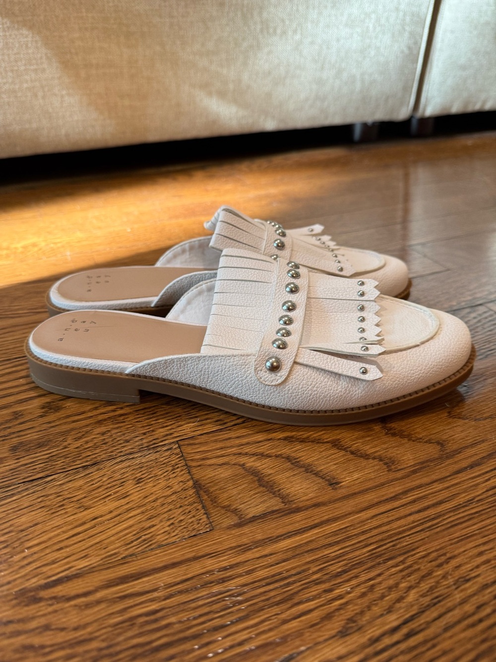 A New Day (Target) Kiltie Mules - Color: White